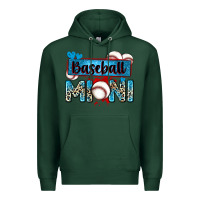 Sports Green baseball mini with leopard Premium Hoodie - Zillion Design Studio