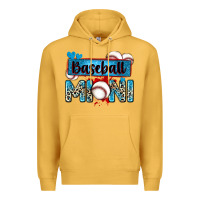 Mustard baseball mini with leopard Premium Hoodie - Zillion Design Studio