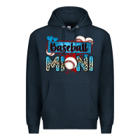 Navy baseball mini with leopard Premium Hoodie - Zillion Design Studio