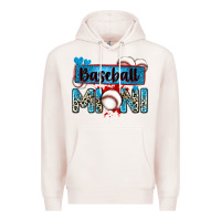 Pale Pink baseball mini with leopard Premium Hoodie - Zillion Design Studio