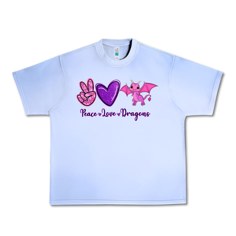 Peace Love Dragons Urban Heavy Tee by RanaPortraitStore | Teevron