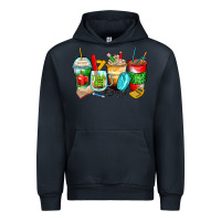 Navy teacher coffee cups Urban Hoodie - Zillion Design Studio