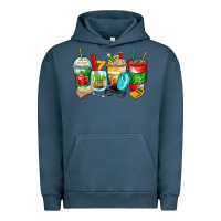 Pigment Midnight Navy teacher coffee cups Urban Hoodie - Zillion Design Studio