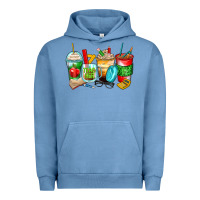 Pigment Pebble Blue teacher coffee cups Urban Hoodie - Zillion Design Studio