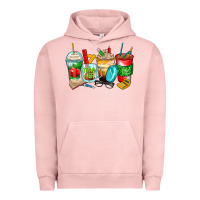 Pigment Salmon teacher coffee cups Urban Hoodie - Zillion Design Studio