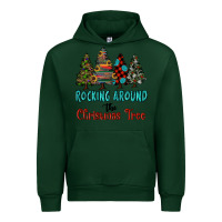 Forest Green rocking around the christmas tree, Rocking, Around The, Christmas Tree Urban Hoodie - RanaPortraitStore