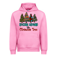 Fuchsia Pink rocking around the christmas tree, Rocking, Around The, Christmas Tree Urban Hoodie - RanaPortraitStore