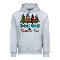 Heather Grey rocking around the christmas tree, Rocking, Around The, Christmas Tree Urban Hoodie - RanaPortraitStore
