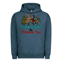 Pigment Midnight Navy rocking around the christmas tree, Rocking, Around The, Christmas Tree Urban Hoodie - RanaPortraitStore