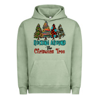 Pigment Oil Green rocking around the christmas tree, Rocking, Around The, Christmas Tree Urban Hoodie - RanaPortraitStore