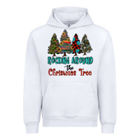 White rocking around the christmas tree, Rocking, Around The, Christmas Tree Urban Hoodie - RanaPortraitStore