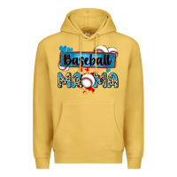 Antique Gold baseball mama with leopard Premium Hoodie - Zillion Design Studio