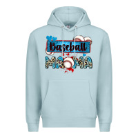 Blue Mist baseball mama with leopard Premium Hoodie - Zillion Design Studio