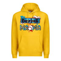 Lemon baseball mama with leopard Premium Hoodie - Zillion Design Studio