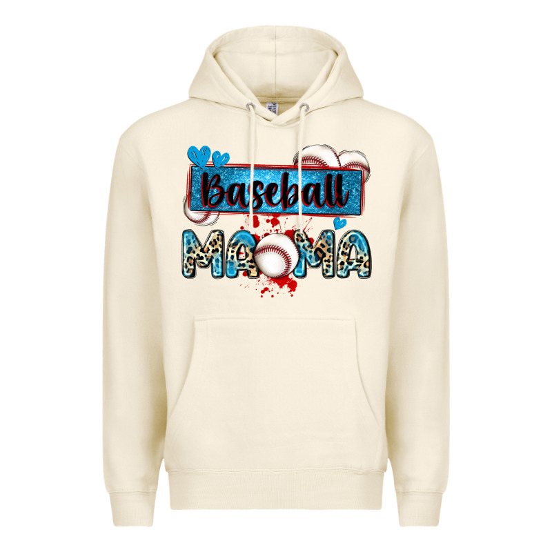 Baseball Mama With Leopard Premium Hoodie by Zillion Design Studio | Teevron