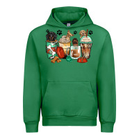 Emerald dog coffee cups Urban Hoodie - Zillion Design Studio