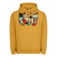 Pigment Peanut Butter dog coffee cups Urban Hoodie - Zillion Design Studio