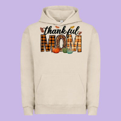 Thankful Mom Urban Hoodie Designed By Texasbilliewilder