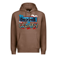 Chestnut baseball granny with leopard Premium Hoodie - Zillion Design Studio