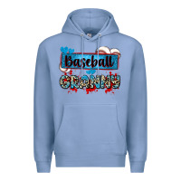 Colony Blue baseball granny with leopard Premium Hoodie - Zillion Design Studio