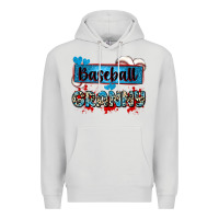 Dove Grey baseball granny with leopard Premium Hoodie - Zillion Design Studio