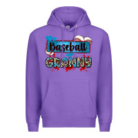Purple baseball granny with leopard Premium Hoodie - Zillion Design Studio