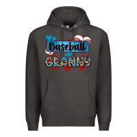 Smoke baseball granny with leopard Premium Hoodie - Zillion Design Studio
