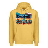 Antique Gold baseball granny with leopard Premium Hoodie - Zillion Design Studio