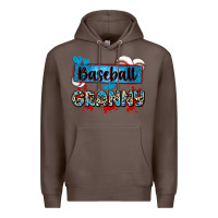 Coffee baseball granny with leopard Premium Hoodie - Zillion Design Studio