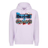 Lilac baseball granny with leopard Premium Hoodie - Zillion Design Studio