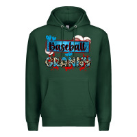 Sports Green baseball granny with leopard Premium Hoodie - Zillion Design Studio