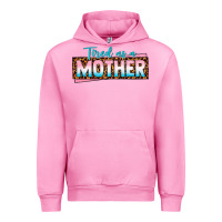 Fuchsia Pink tired as a mother Urban Hoodie - texasbilliewilder