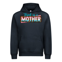 Navy tired as a mother Urban Hoodie - texasbilliewilder