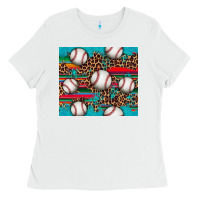 White baseball Ladies Tee - Artiststas