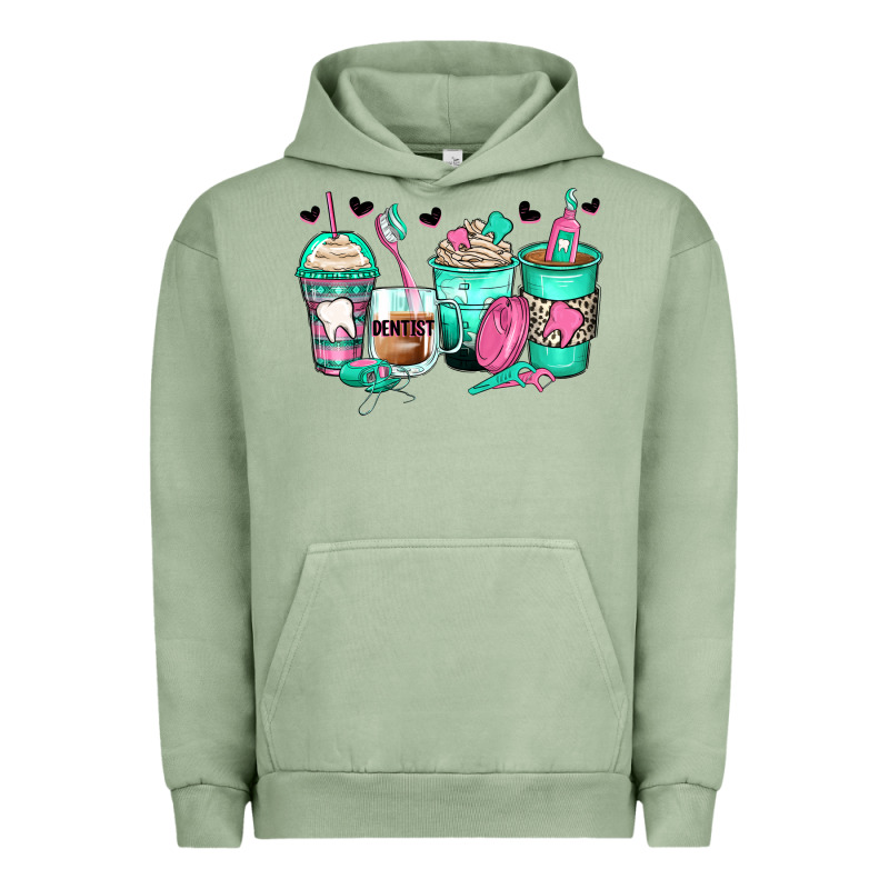 Dentist Coffee Cups Urban Hoodie by Zillion Design Studio | Teevron
