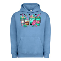 Pigment Pebble Blue dentist coffee cups Urban Hoodie - Zillion Design Studio