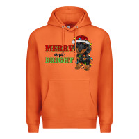 Carrot merry and bright dachshund Premium Hoodie - RanaPortraitStore