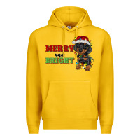 Lemon merry and bright dachshund Premium Hoodie - RanaPortraitStore
