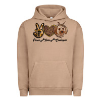 Pigment Burro peace love cockapoo Urban Hoodie - RanaPortraitStore