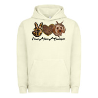 Pigment Pistachio peace love cockapoo Urban Hoodie - RanaPortraitStore