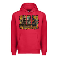 Cardinal life is better with a dachshund Premium Hoodie - RanaPortraitStore