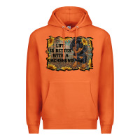 Life Is Better With A Dachshund Premium Hoodie | Teevron