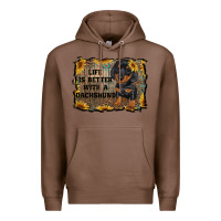 Chestnut life is better with a dachshund Premium Hoodie - RanaPortraitStore