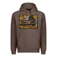 Coffee life is better with a dachshund Premium Hoodie - RanaPortraitStore