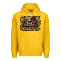Lemon life is better with a dachshund Premium Hoodie - RanaPortraitStore