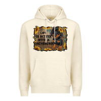 Sandshell life is better with a dachshund Premium Hoodie - RanaPortraitStore