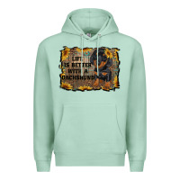 Seafoam life is better with a dachshund Premium Hoodie - RanaPortraitStore