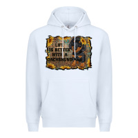 White life is better with a dachshund Premium Hoodie - RanaPortraitStore