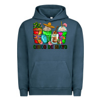 Pigment Midnight Navy cinco de mayo coffee cups Urban Hoodie - Zillion Design Studio