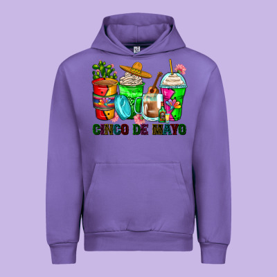 Cinco De Mayo Coffee Cups Urban Hoodie Designed By Zillion Design Studio